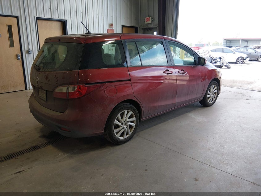 2012 Mazda 5 VIN JM1CW2BL8C0117750 IAAI salvage auction — NORMAL WEAR, Salvage Title, sold $900 on 2026-08-20 (photo 4)