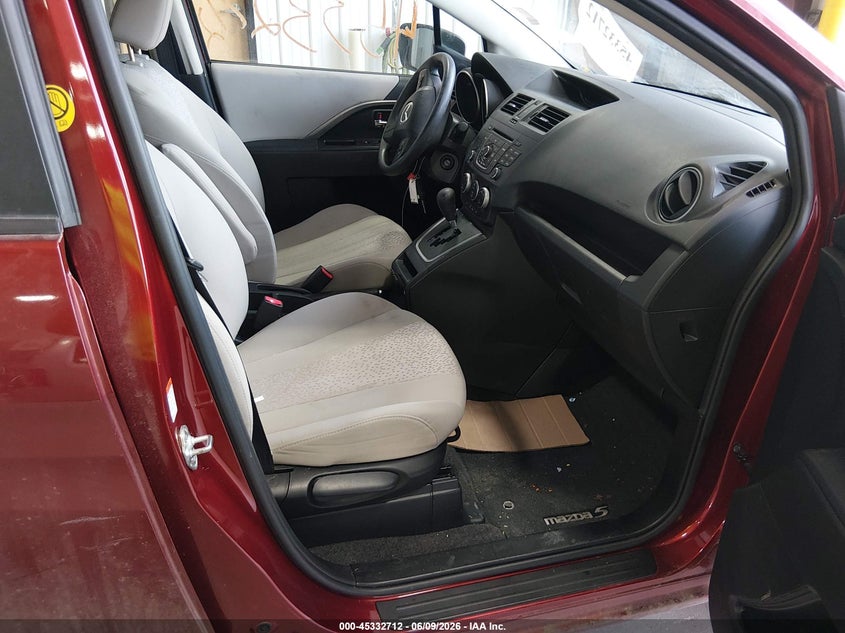 2012 Mazda 5 VIN JM1CW2BL8C0117750 IAAI salvage auction — NORMAL WEAR, Salvage Title, sold $900 on 2026-08-20 (photo 5)