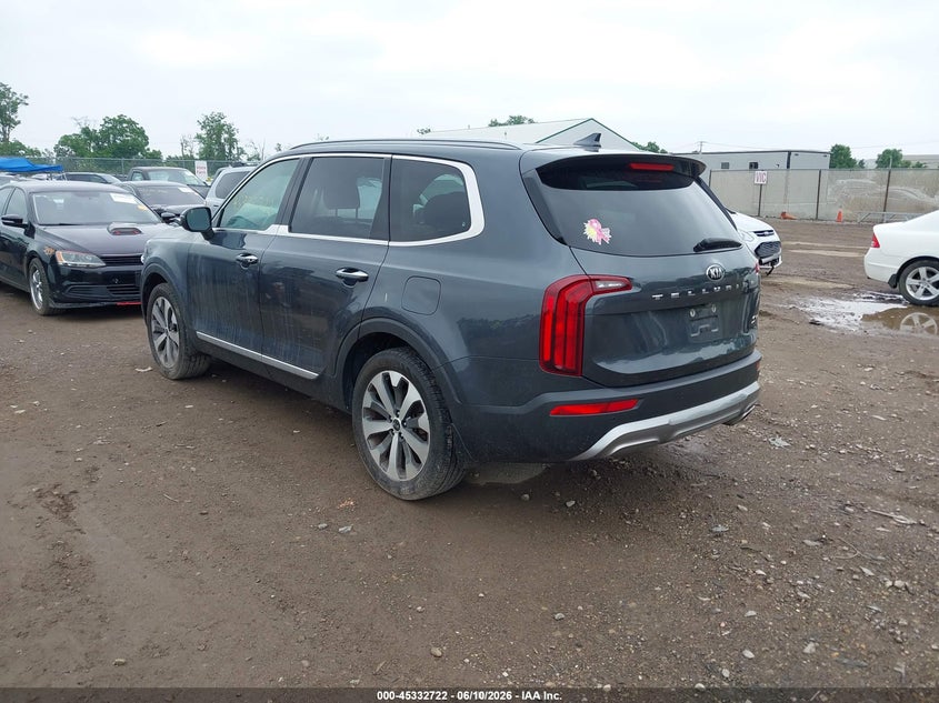2020 Kia Telluride VIN 5XYP64HC3LG032524 IAAI salvage auction — ENGINE BURN, Salvage (Ohio), sold $4,050 on 2026-07-09 (photo 3)