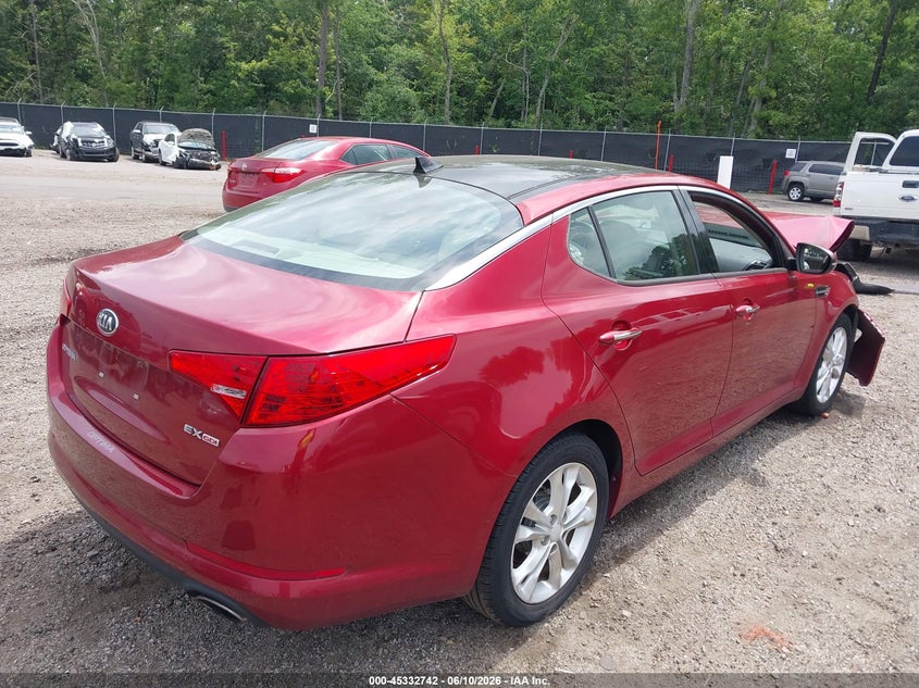 2013 Kia Optima VIN 5XXGN4A71DG133325 IAAI salvage auction — FRONT END, Salvage (South Carolina), sold $350 on 2026-07-18 (photo 4)