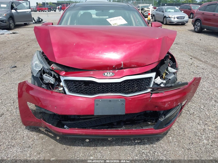 2013 Kia Optima VIN 5XXGN4A71DG133325 IAAI salvage auction — FRONT END, Salvage (South Carolina), sold $350 on 2026-07-18 (photo 6)