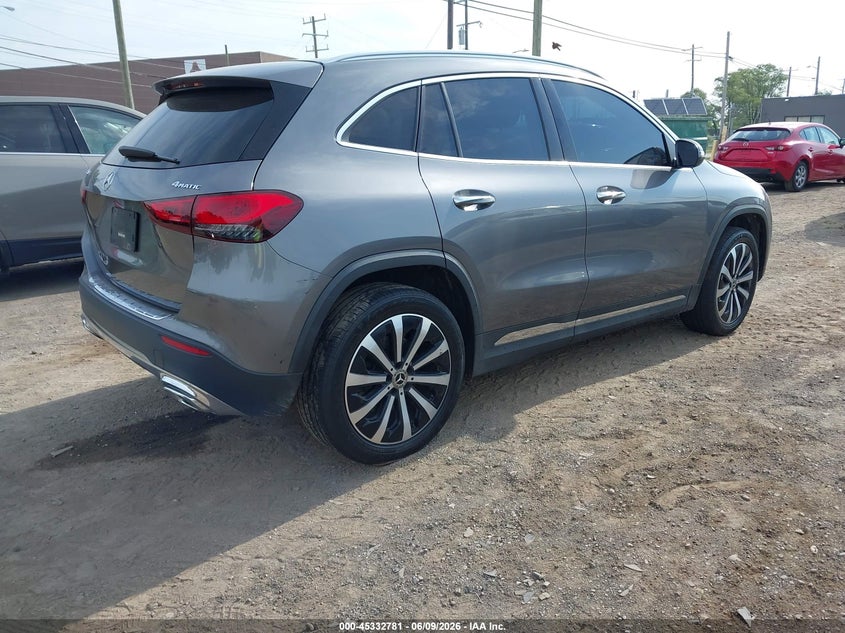 2021 Mercedes-benz Gla-klasse VIN W1N4N4HB8MJ124039 IAAI salvage auction — FRONT END, Salvage Title, sold $9,100 on 2026-07-09 (photo 4)