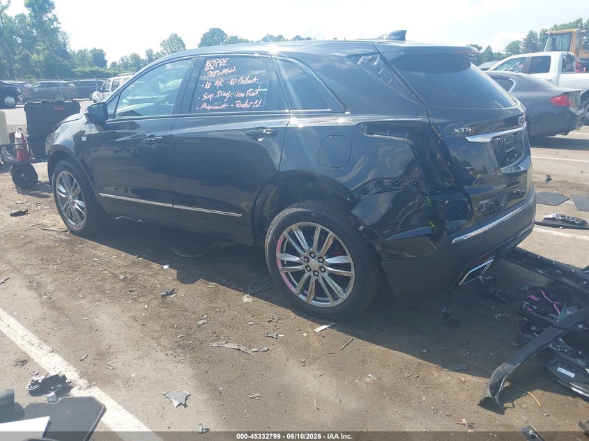 2025 Cadillac Xt5 VIN 1GYKNGRS6SZ158424 IAAI salvage auction — FRONT END, Salvage Title, sold $12,200 on 2026-07-23 (photo 3)