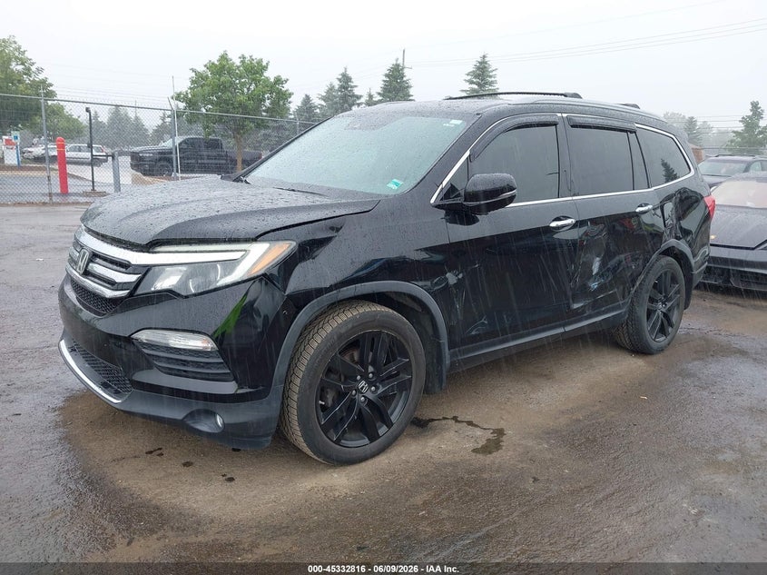 2016 Honda Pilot VIN 5FNYF6H01GB119065 IAAI salvage auction — LEFT SIDE, Clear (Michigan), sold $7,675 on 2026-08-20 (photo 2)