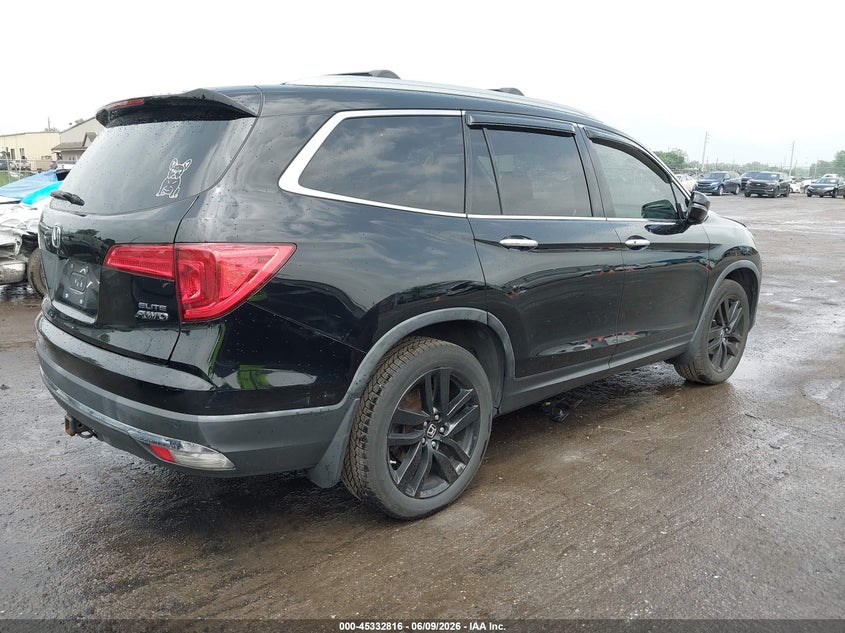 2016 Honda Pilot VIN 5FNYF6H01GB119065 IAAI salvage auction — LEFT SIDE, Clear (Michigan), sold $7,675 on 2026-08-20 (photo 4)