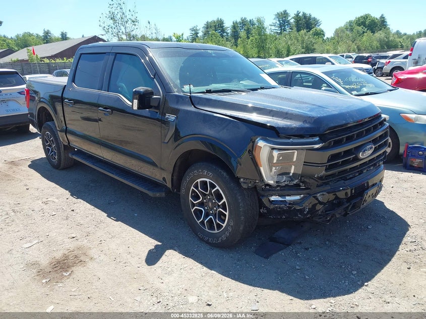 2021 Ford F-150 VIN 1FTEW1EP3MFC97476 IAAI salvage auction — RIGHT FRONT, Salvage Title, sold $11,500 on 2026-07-22 (photo 1)