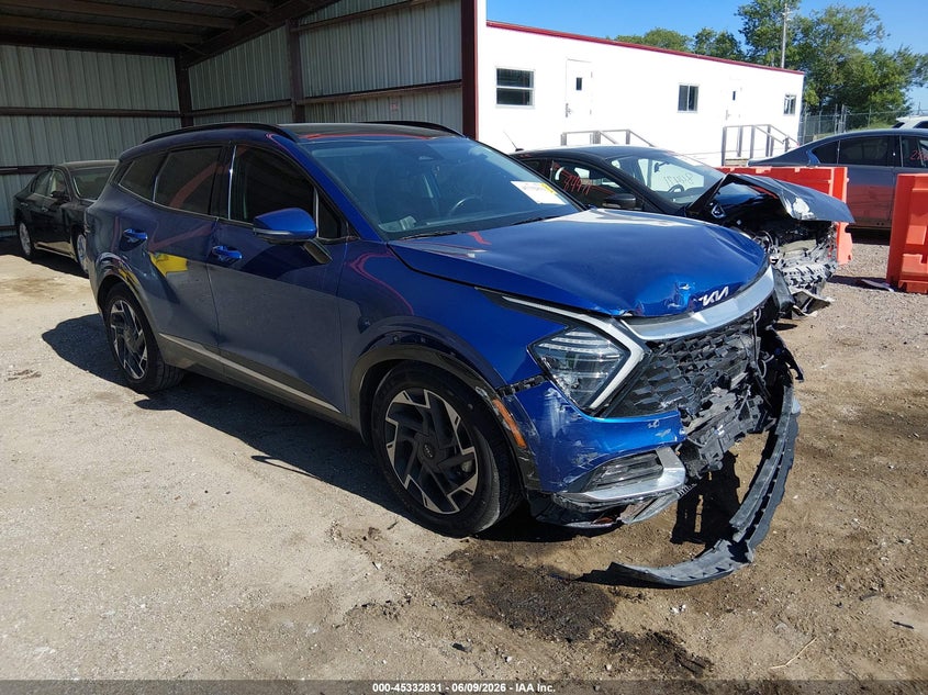 2023 Kia Sportage VIN 5XYK53AF3PG087573 IAAI salvage auction — FRONT END, Salvage Title, sold $5,300 on 2026-07-23 (photo 1)