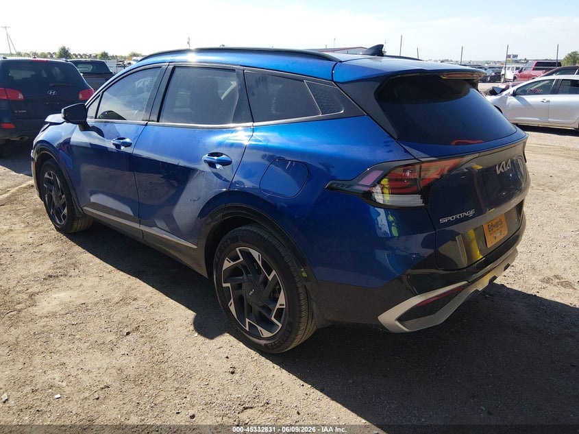 2023 Kia Sportage VIN 5XYK53AF3PG087573 IAAI salvage auction — FRONT END, Salvage Title, sold $5,300 on 2026-07-23 (photo 3)