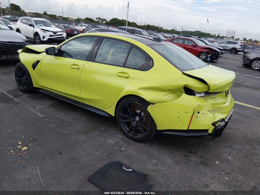 2023 BMW M3 VIN WBS53AY08PFP50026 IAAI salvage auction — FRONT END, Salvage Title, sold $17,250 on 2026-07-23 (photo 3)