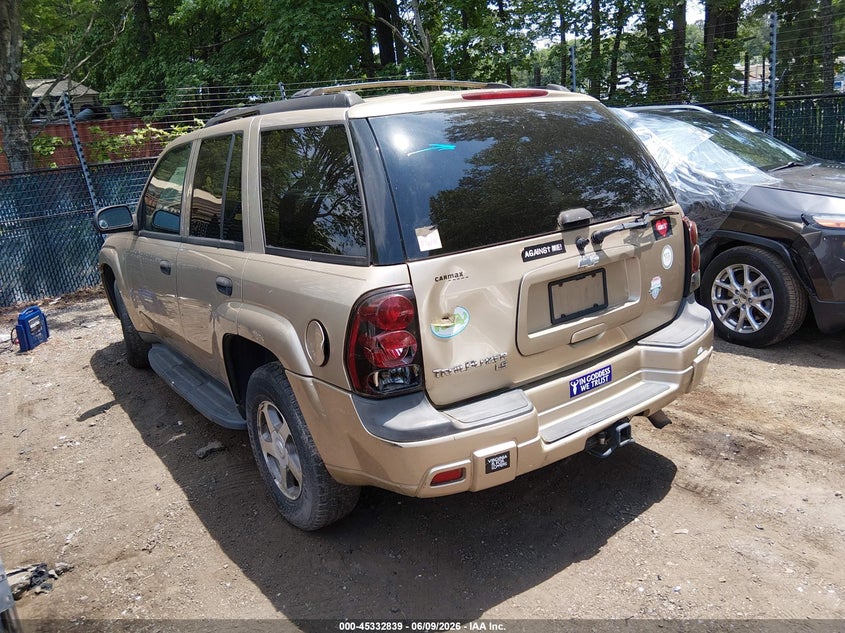 2006 Chevrolet Trailblazer VIN 1GNDT13S262124013 IAAI salvage auction — LEFT REAR, Clear (Virginia), sold $400 on 2026-07-09 (photo 3)