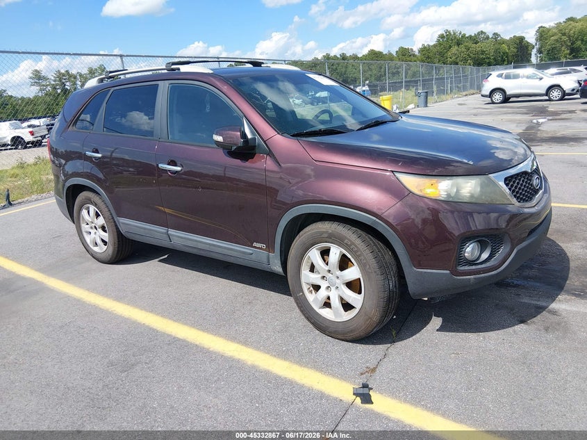 2013 Kia Sorento VIN 5XYKTCA6XDG333083 IAAI salvage auction — NORMAL WEAR, Clear (South Carolina), sold $1,000 on 2026-07-29 (photo 1)