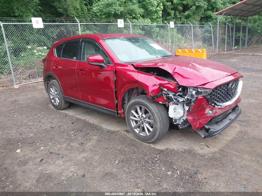 2023 Mazda Cx-5 VIN JM3KFBCM9P0190626 IAAI salvage auction — FRONT END, Salvage Title, sold $7,700 on 2026-07-19 (photo 1)