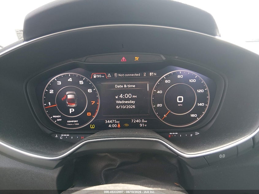 2021 Audi Tt VIN TRUAEAFVXM1002813 IAAI salvage auction — LEFT FRONT, Salvage Title, sold $12,700 on 2026-07-12 (photo 7)