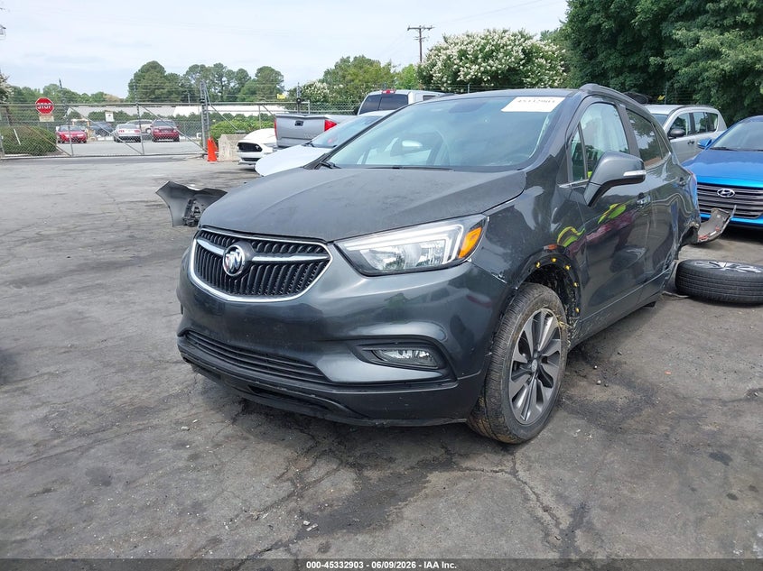2017 Buick Encore VIN KL4CJCSB8HB118964 IAAI salvage auction — REAR END, Salvage (North Carolina), sold $750 on 2026-07-16 (photo 2)