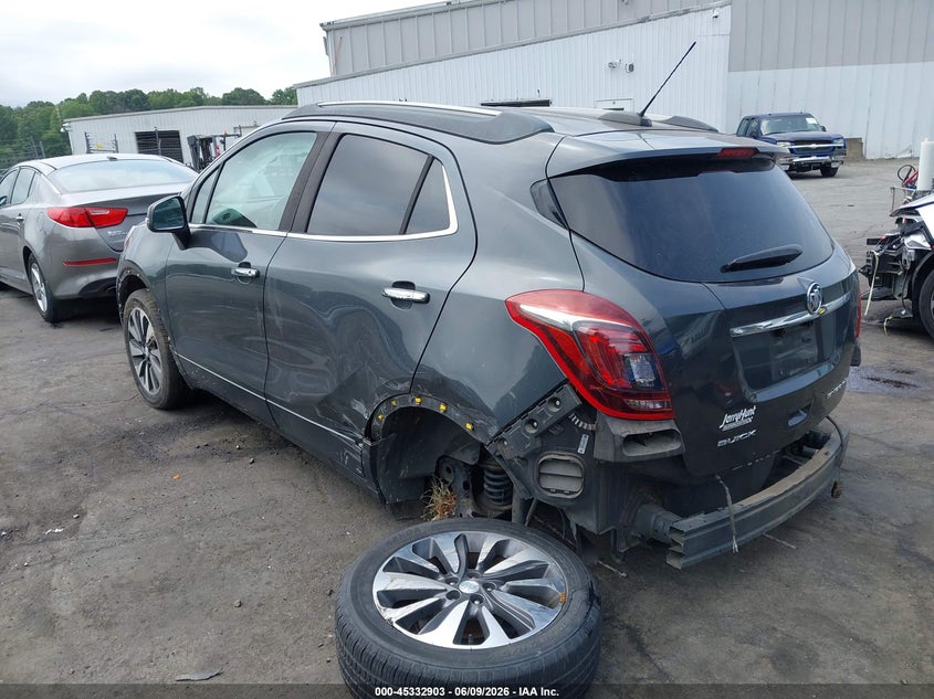 2017 Buick Encore VIN KL4CJCSB8HB118964 IAAI salvage auction — REAR END, Salvage (North Carolina), sold $750 on 2026-07-16 (photo 3)