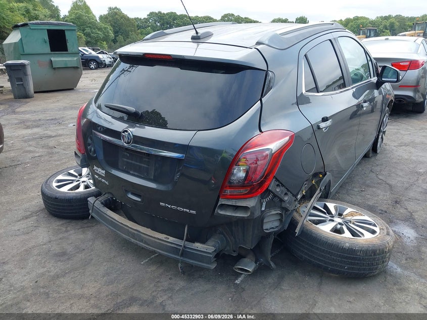 2017 Buick Encore VIN KL4CJCSB8HB118964 IAAI salvage auction — REAR END, Salvage (North Carolina), sold $750 on 2026-07-16 (photo 4)