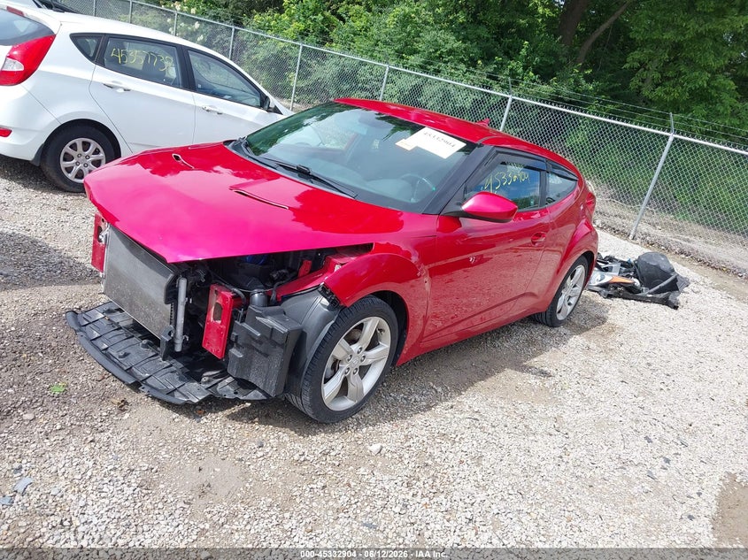 2015 Hyundai Veloster VIN KMHTC6AD1FU245041 IAAI salvage auction — FRONT END, Salvage (Ohio), sold $1,100 on 2026-07-07 (photo 2)