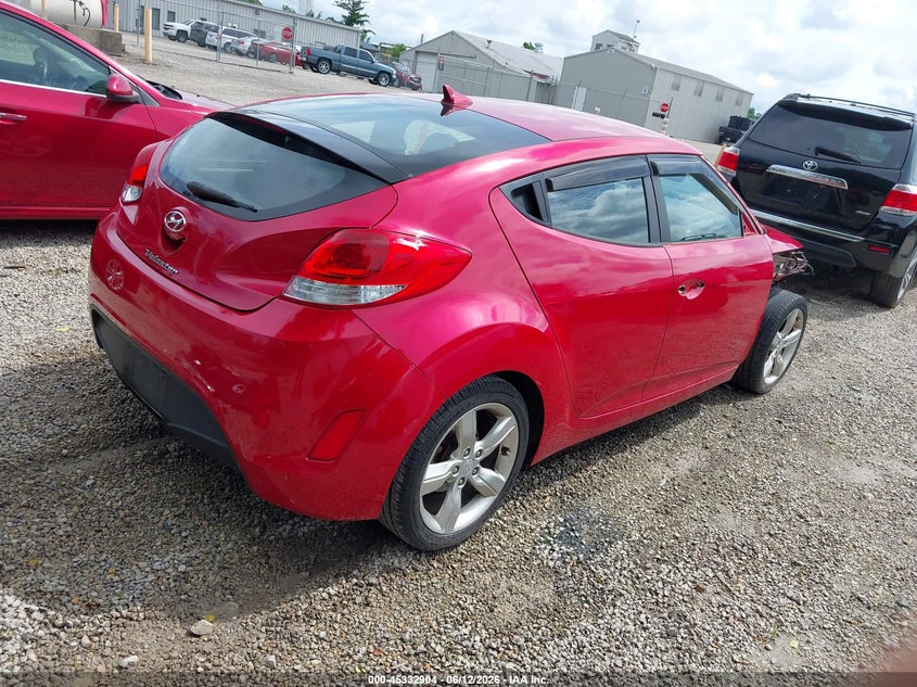 2015 Hyundai Veloster VIN KMHTC6AD1FU245041 IAAI salvage auction — FRONT END, Salvage (Ohio), sold $1,100 on 2026-07-07 (photo 4)