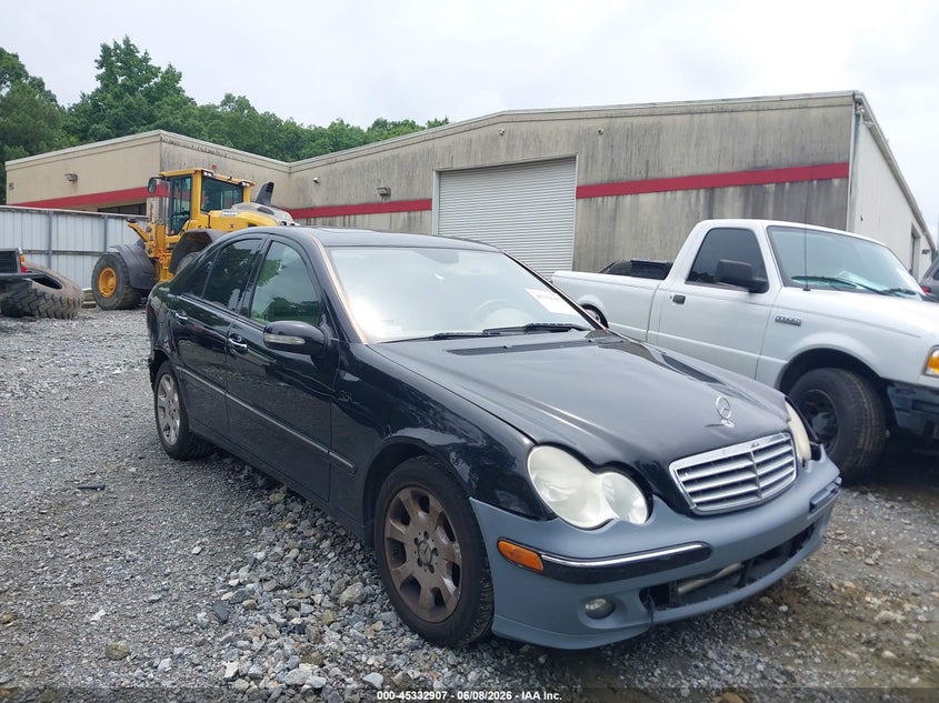 2006 Mercedes-benz C class VIN WDBRF54H26F798668 IAAI salvage auction — FRONT & REAR, Salvage (Georgia), sold $375 on 2026-07-21 (photo 1)