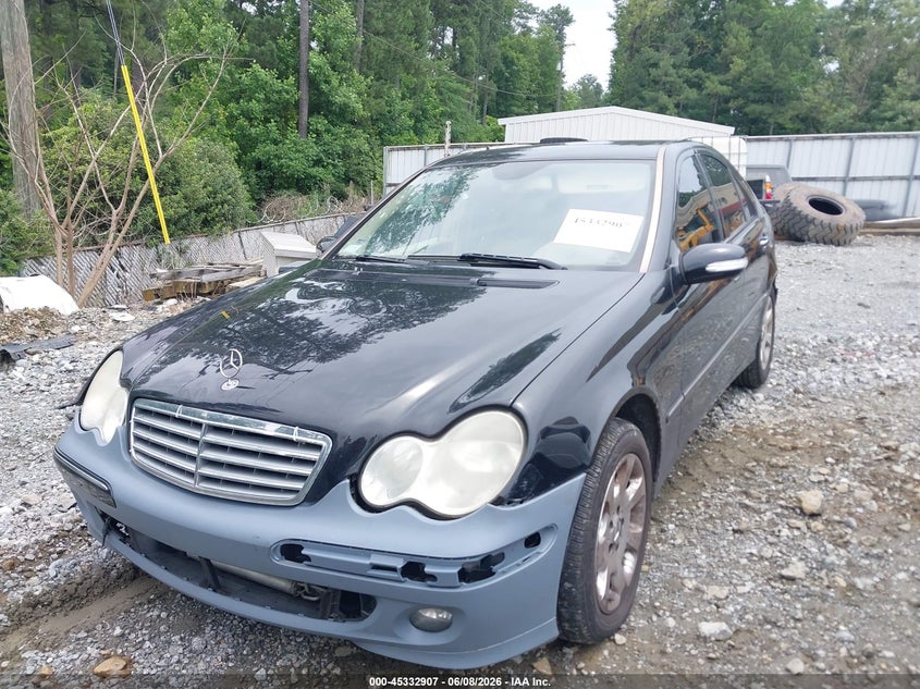 2006 Mercedes-benz C class VIN WDBRF54H26F798668 IAAI salvage auction — FRONT & REAR, Salvage (Georgia), sold $375 on 2026-07-21 (photo 2)