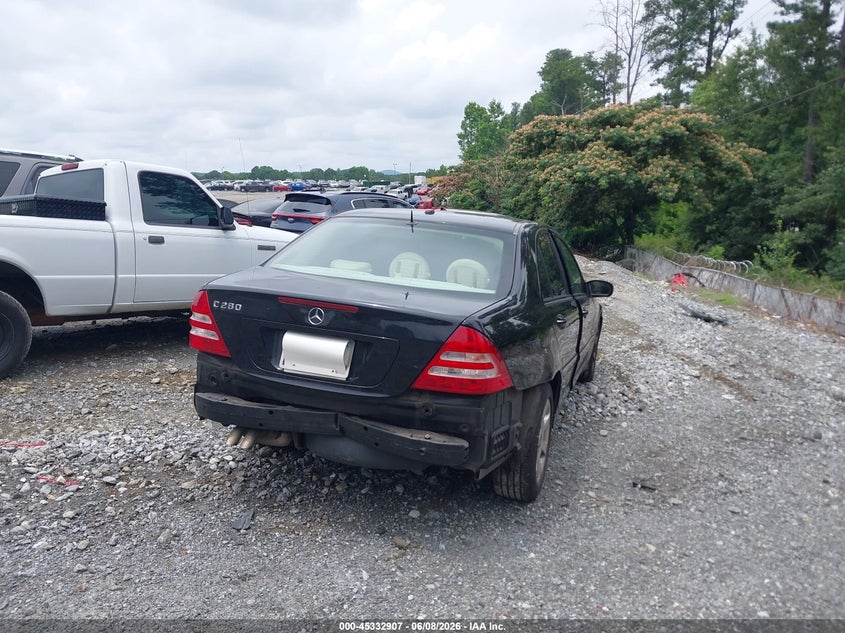2006 Mercedes-benz C class VIN WDBRF54H26F798668 IAAI salvage auction — FRONT & REAR, Salvage (Georgia), sold $375 on 2026-07-21 (photo 4)