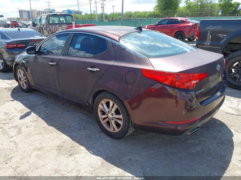 2012 Kia Optima VIN 5XXGN4A72CG042207 IAAI salvage auction — NORMAL WEAR, Salvage Title, sold $125 on 2026-07-27 (photo 3)