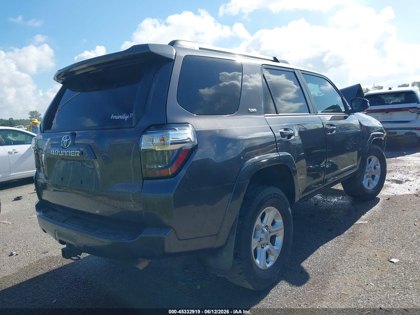 2019 Toyota 4runner VIN JTEZU5JR7K5192203 IAAI salvage auction — FRONT END, Salvage (Louisiana), sold $4,750 on 2026-07-28 (photo 4)