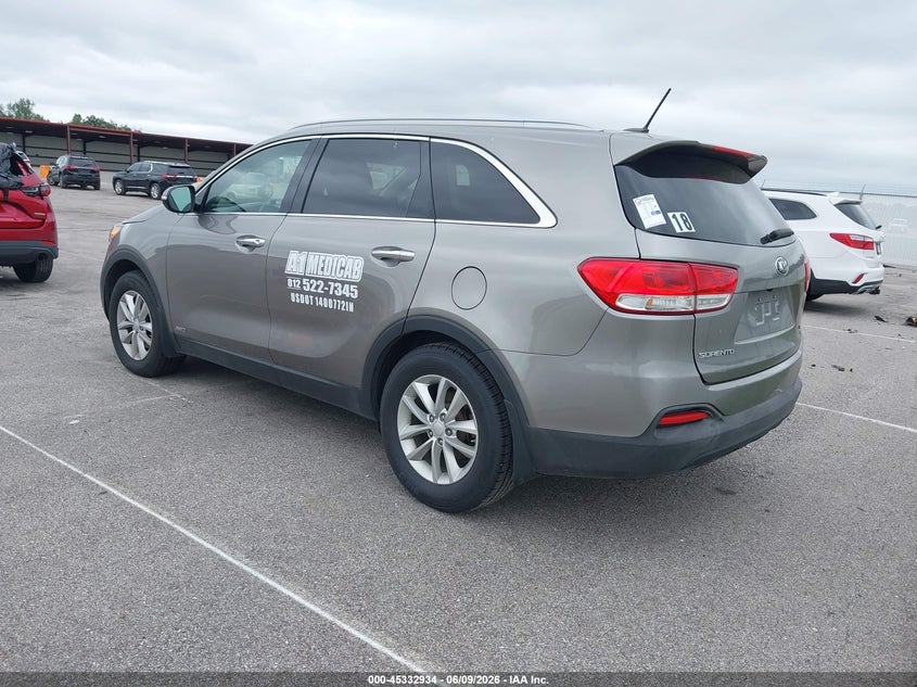 2017 Kia Sorento VIN 5XYPGDA33HG260991 IAAI salvage auction — RIGHT SIDE, Salvage Title, sold $2,150 on 2026-07-09 (photo 3)