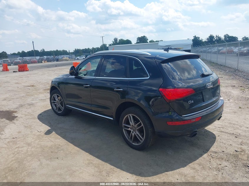2015 Audi Q5 VIN WA1LFAFP6FA078625 IAAI salvage auction — LEFT SIDE, Clear (Virginia), sold $2,750 on 2026-07-18 (photo 3)