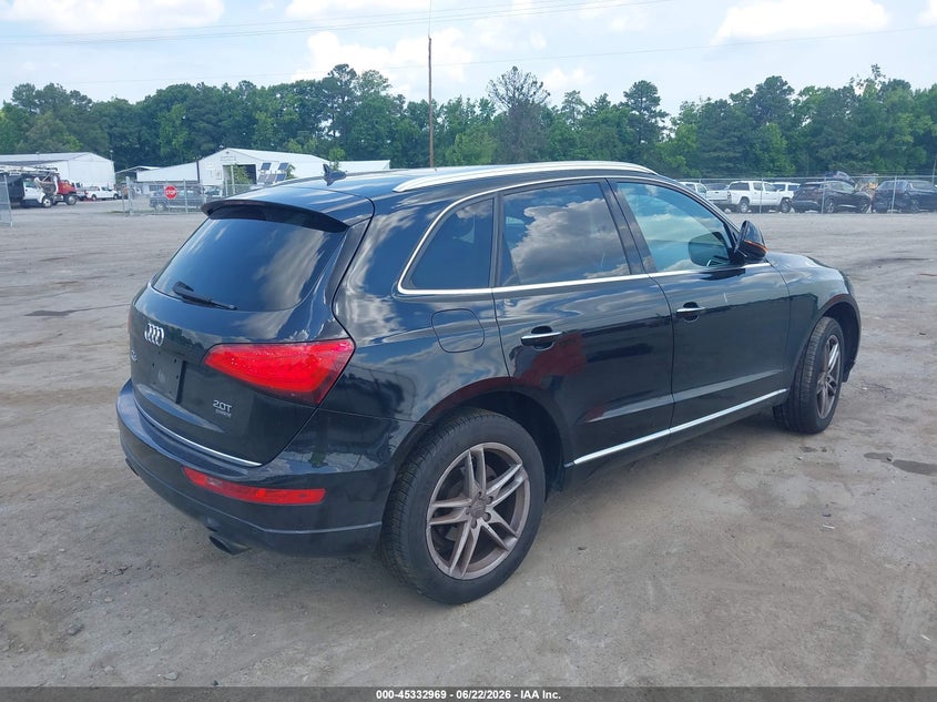 2015 Audi Q5 VIN WA1LFAFP6FA078625 IAAI salvage auction — LEFT SIDE, Clear (Virginia), sold $2,750 on 2026-07-18 (photo 4)