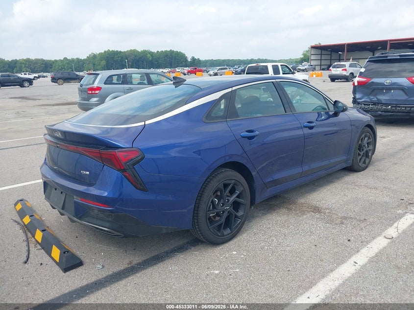 2026 Kia K5 VIN KNAG64J72T5410187 IAAI salvage auction — LEFT FRONT, Salvage Title, sold $6,300 on 2026-07-30 (photo 4)