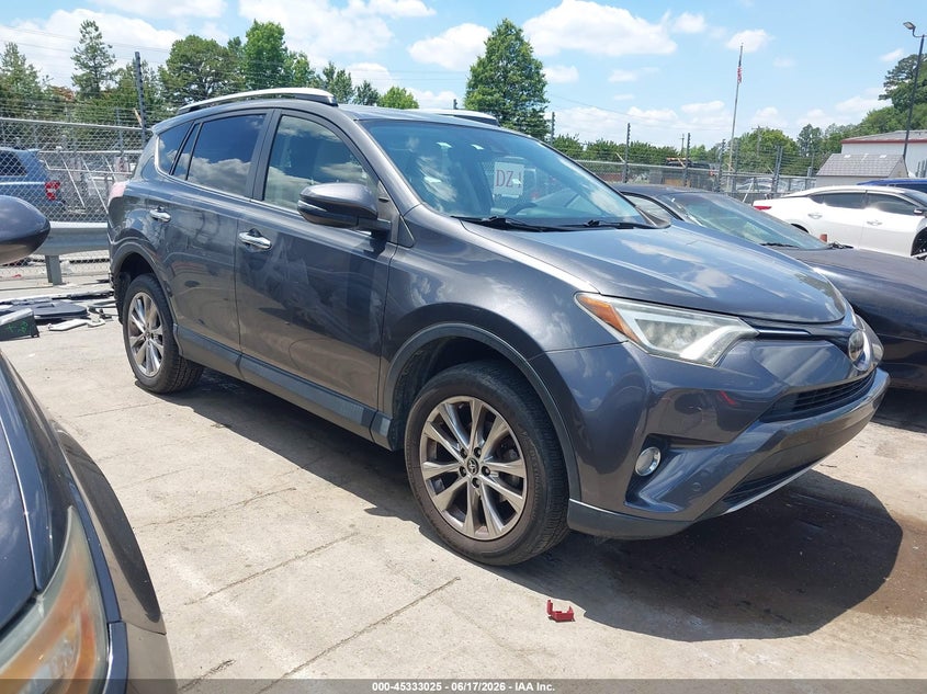 2016 Toyota Rav 4 VIN JTMYFREV0GJ078468 IAAI salvage auction — REAR END, Salvage (North Carolina), sold $6,700 on 2026-07-06 (photo 1)