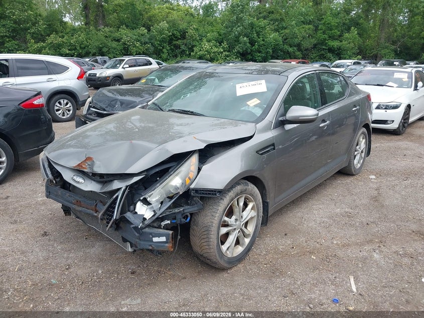 2013 Kia Optima VIN 5XXGN4A75DG139256 IAAI salvage auction — FRONT END, Salvage Title, sold $275 on 2026-07-28 (photo 2)