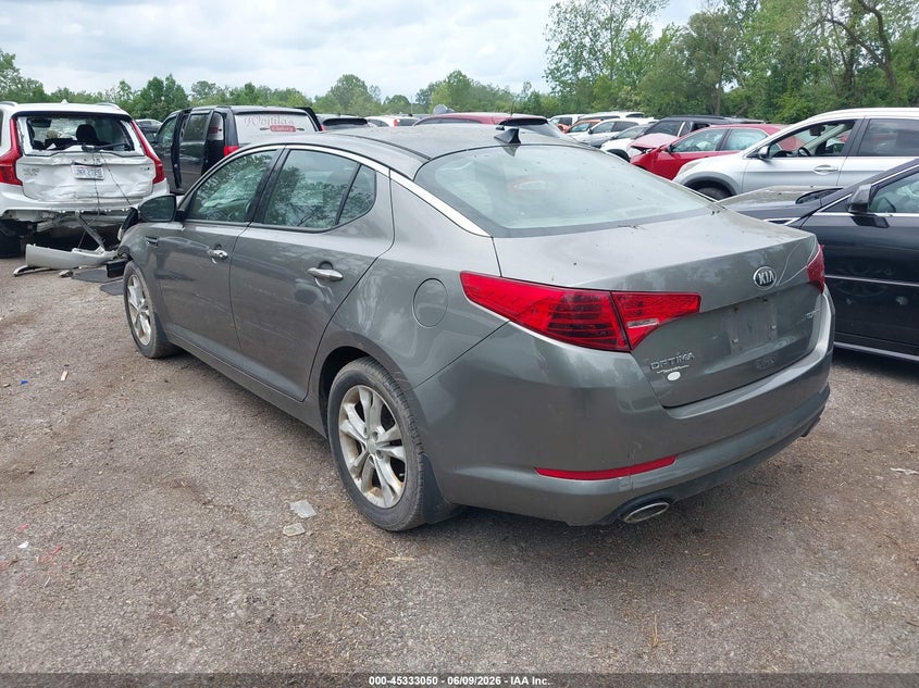 2013 Kia Optima VIN 5XXGN4A75DG139256 IAAI salvage auction — FRONT END, Salvage Title, sold $275 on 2026-07-28 (photo 3)