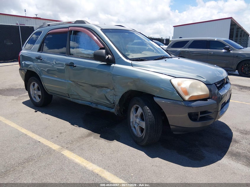 2008 Kia Sportage VIN KNDJF724287473560 IAAI salvage auction — SIDE, Salvage (North Carolina), sold $325 on 2026-07-08 (photo 1)