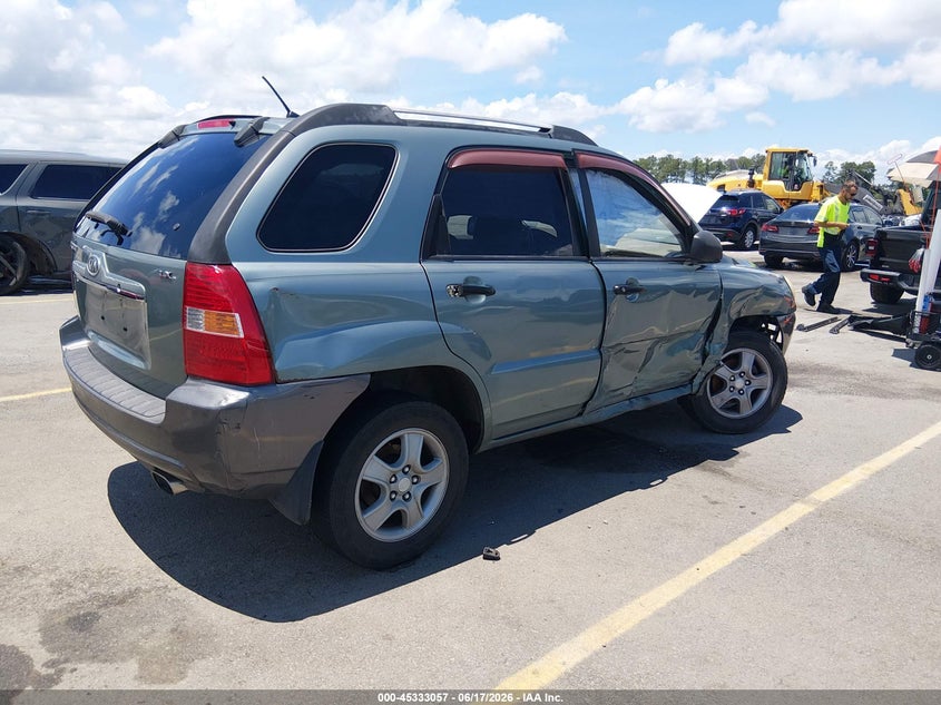 2008 Kia Sportage VIN KNDJF724287473560 IAAI salvage auction — SIDE, Salvage (North Carolina), sold $325 on 2026-07-08 (photo 4)