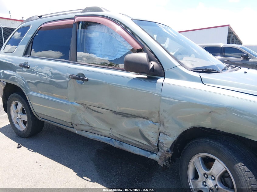2008 Kia Sportage VIN KNDJF724287473560 IAAI salvage auction — SIDE, Salvage (North Carolina), sold $325 on 2026-07-08 (photo 6)