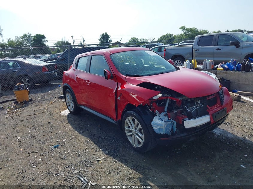 2014 Nissan Juke VIN JN8AF5MV0ET355797 IAAI salvage auction — RIGHT FRONT, Clear (Virginia), sold $1,675 on 2026-07-07 (photo 1)