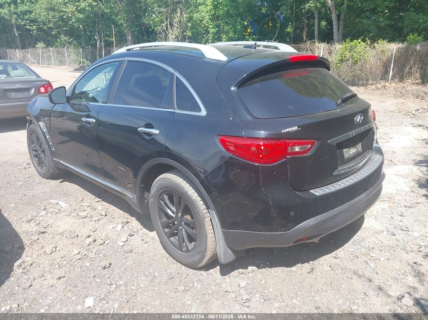 2013 Infiniti Fx VIN JN8CS1MW3DM170819 IAAI salvage auction — FRONT & REAR, Salvage (Rhode Island), sold $25 on 2026-07-28 (photo 3)