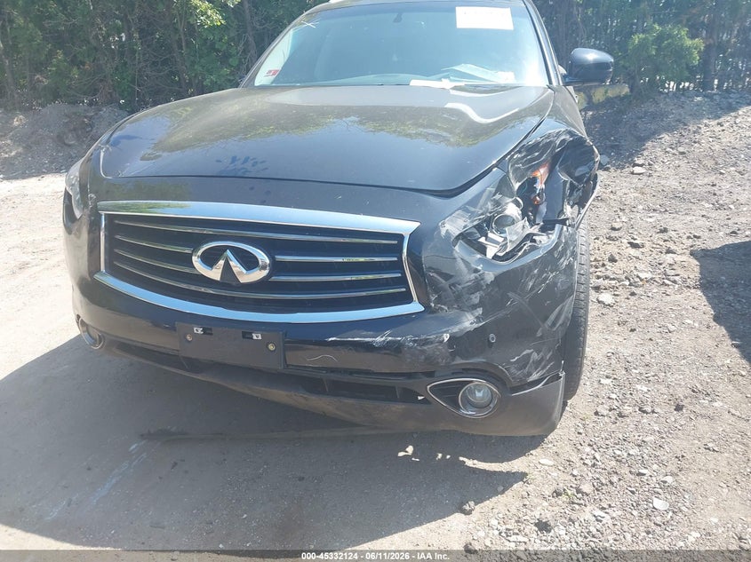 2013 Infiniti Fx VIN JN8CS1MW3DM170819 IAAI salvage auction — FRONT & REAR, Salvage (Rhode Island), sold $25 on 2026-07-28 (photo 6)