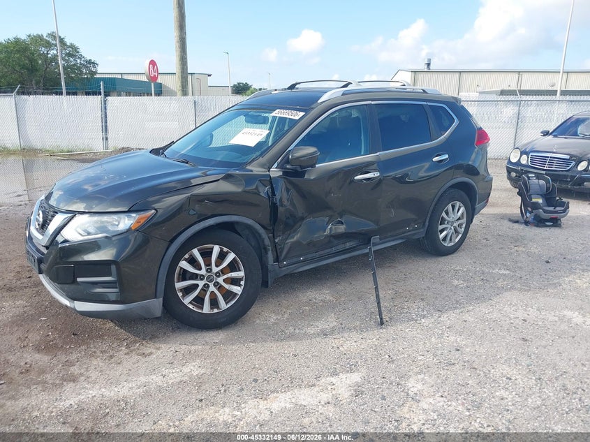2017 Nissan Rogue VIN KNMAT2MV3HP552480 IAAI salvage auction — LEFT FRONT, Rebuildable (Florida), sold $1,300 on 2026-07-14 (photo 2)