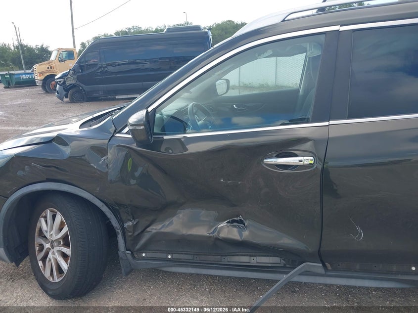 2017 Nissan Rogue VIN KNMAT2MV3HP552480 IAAI salvage auction — LEFT FRONT, Rebuildable (Florida), sold $1,300 on 2026-07-14 (photo 6)
