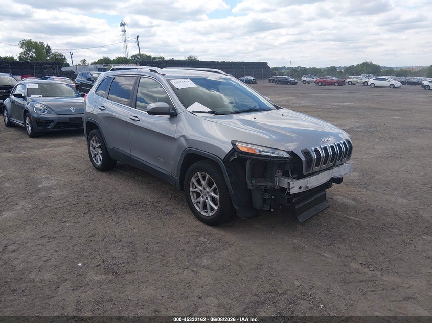 2015 Jeep Cherokee VIN 1C4PJLCB3FW578805 IAAI salvage auction — FRONT END, Salvage (Pennsylvania), sold $950 on 2026-08-01 (photo 1)