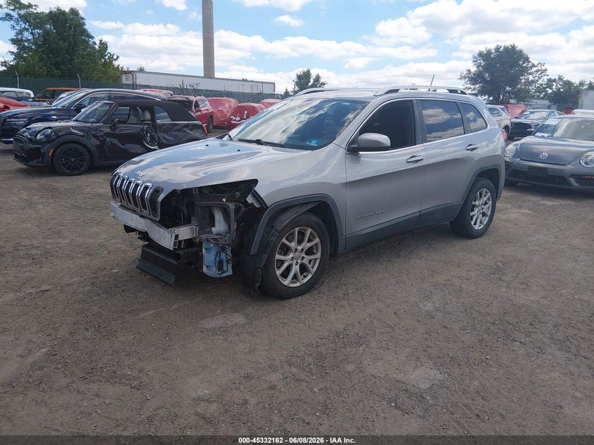 2015 Jeep Cherokee VIN 1C4PJLCB3FW578805 IAAI salvage auction — FRONT END, Salvage (Pennsylvania), sold $950 on 2026-08-01 (photo 2)