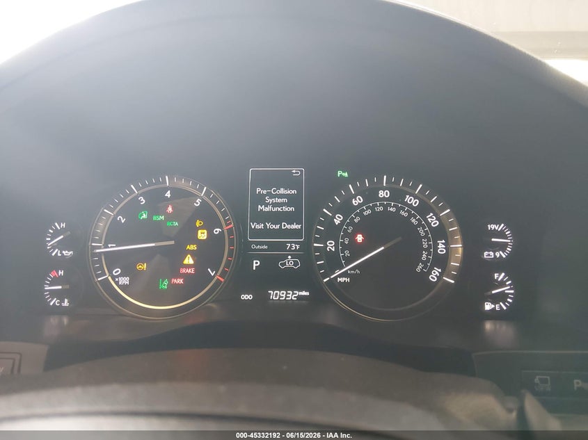 2018 Lexus LX 570 VIN JTJHY7AX9J4260890 IAAI salvage auction — Front & Rear, Salvage (Tennessee), sold $33,000 on 2026-09-07 (photo 7)