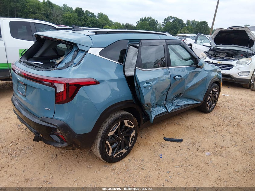 2024 Kia Seltos VIN KNDETCA76R7637392 IAAI salvage auction — SIDE, Salvage Title, sold $2,000 on 2026-07-09 (photo 4)