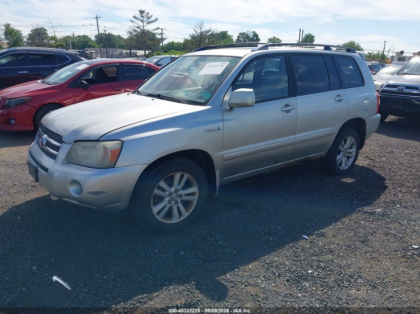 2006 Toyota Highlander hybrid VIN JTEEW21A560026282 IAAI salvage auction — NORMAL WEAR, Clear (New Jersey), sold $650 on 2026-07-20 (photo 2)