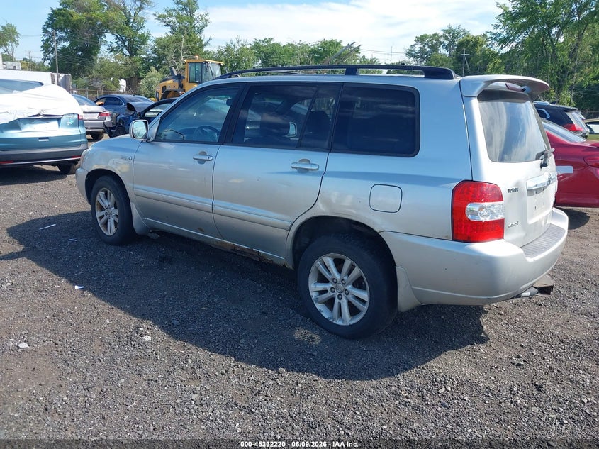 2006 Toyota Highlander hybrid VIN JTEEW21A560026282 IAAI salvage auction — NORMAL WEAR, Clear (New Jersey), sold $650 on 2026-07-20 (photo 3)