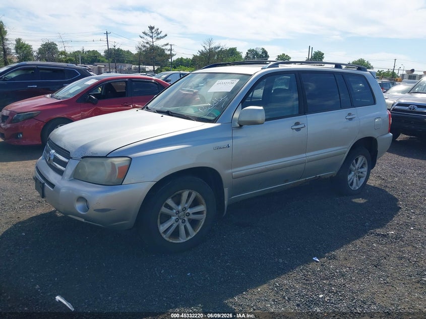 2006 Toyota Highlander hybrid VIN JTEEW21A560026282 IAAI salvage auction — NORMAL WEAR, Clear (New Jersey), sold $650 on 2026-07-20 (photo 6)