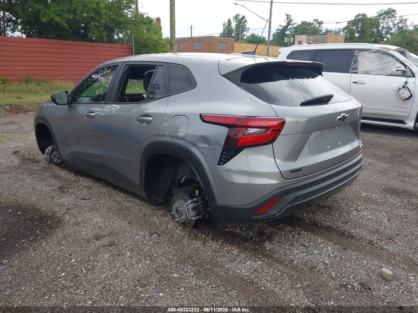 2024 Chevrolet Trax VIN KL77LGE24RC181752 IAAI salvage auction — THEFT, Salvage (Michigan), sold $5,700 on 2026-07-11 (photo 3)